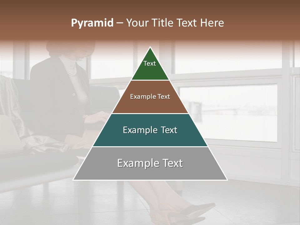 Woman Inside Print PowerPoint Template