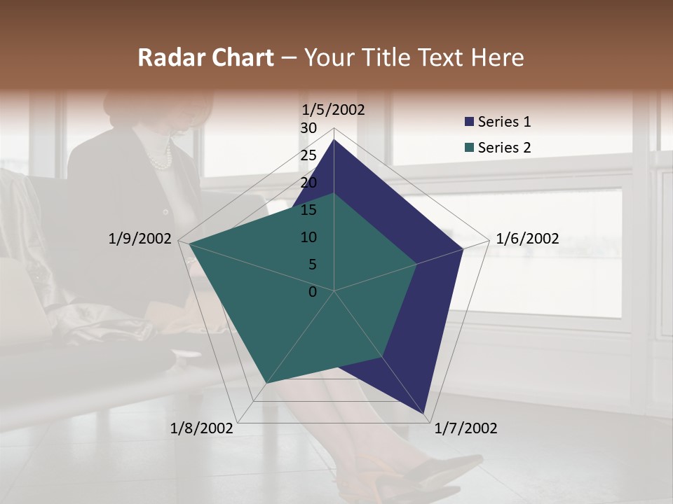 Woman Inside Print PowerPoint Template