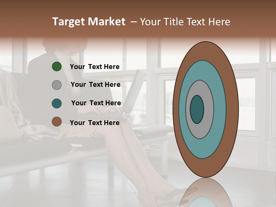 Woman Inside Print PowerPoint Template