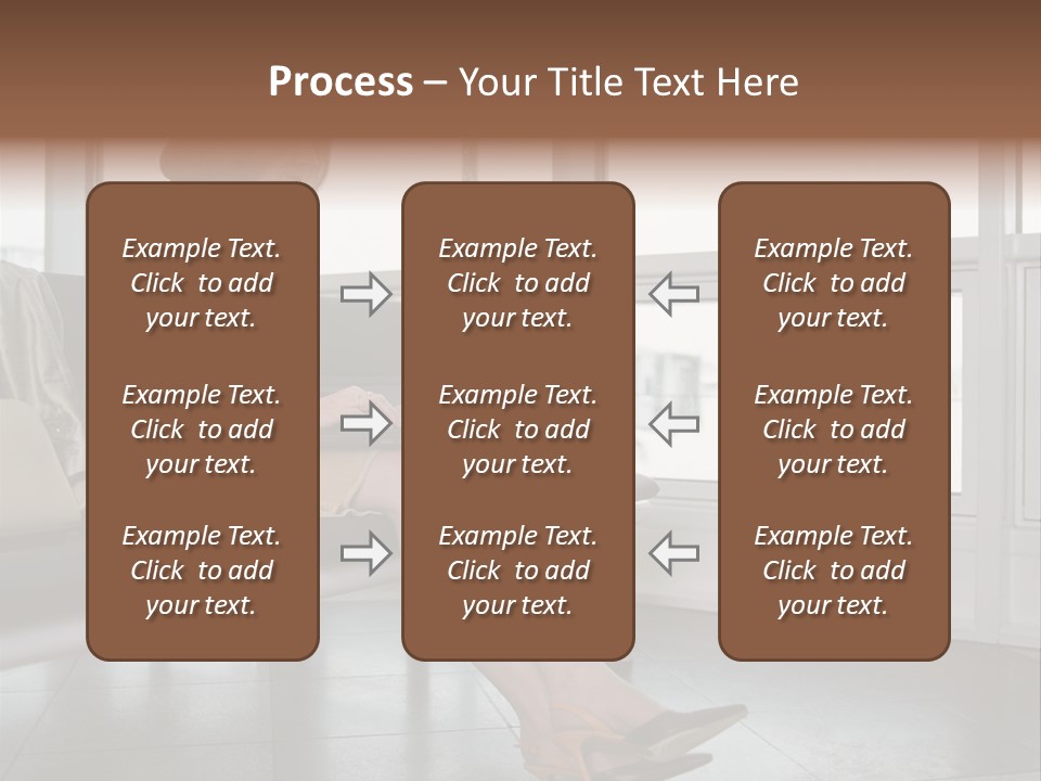 Woman Inside Print PowerPoint Template