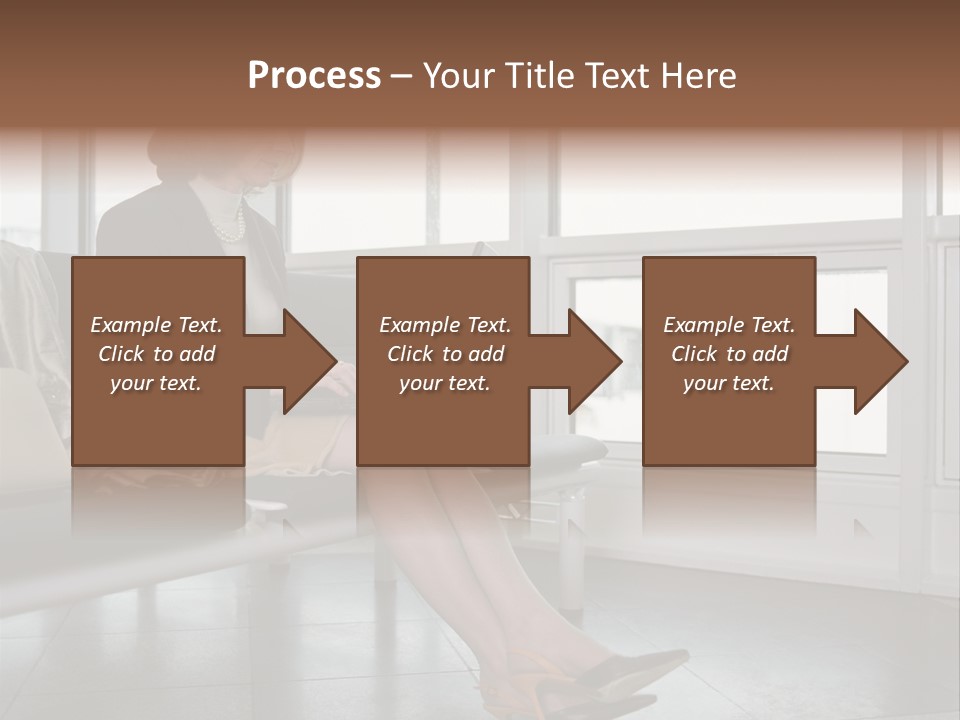 Woman Inside Print PowerPoint Template