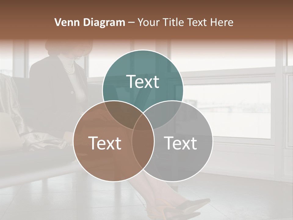 Woman Inside Print PowerPoint Template