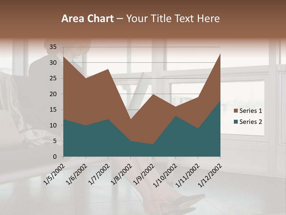 Woman Inside Print PowerPoint Template