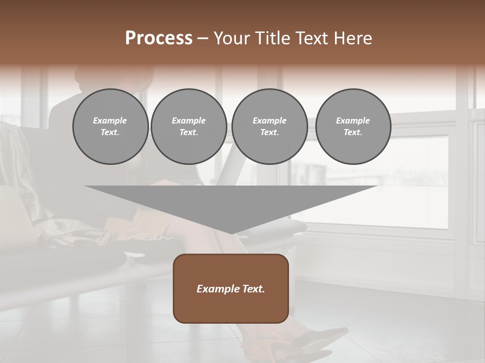 Woman Inside Print PowerPoint Template