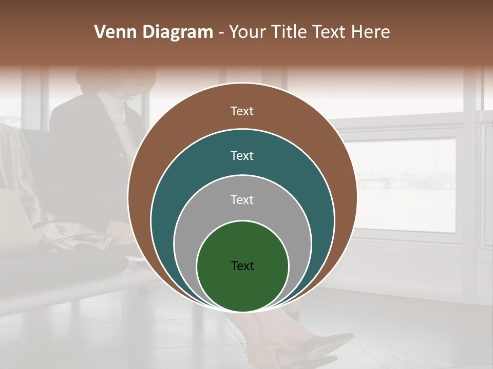 Woman Inside Print PowerPoint Template