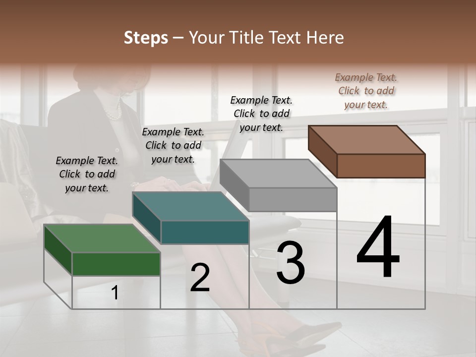 Woman Inside Print PowerPoint Template