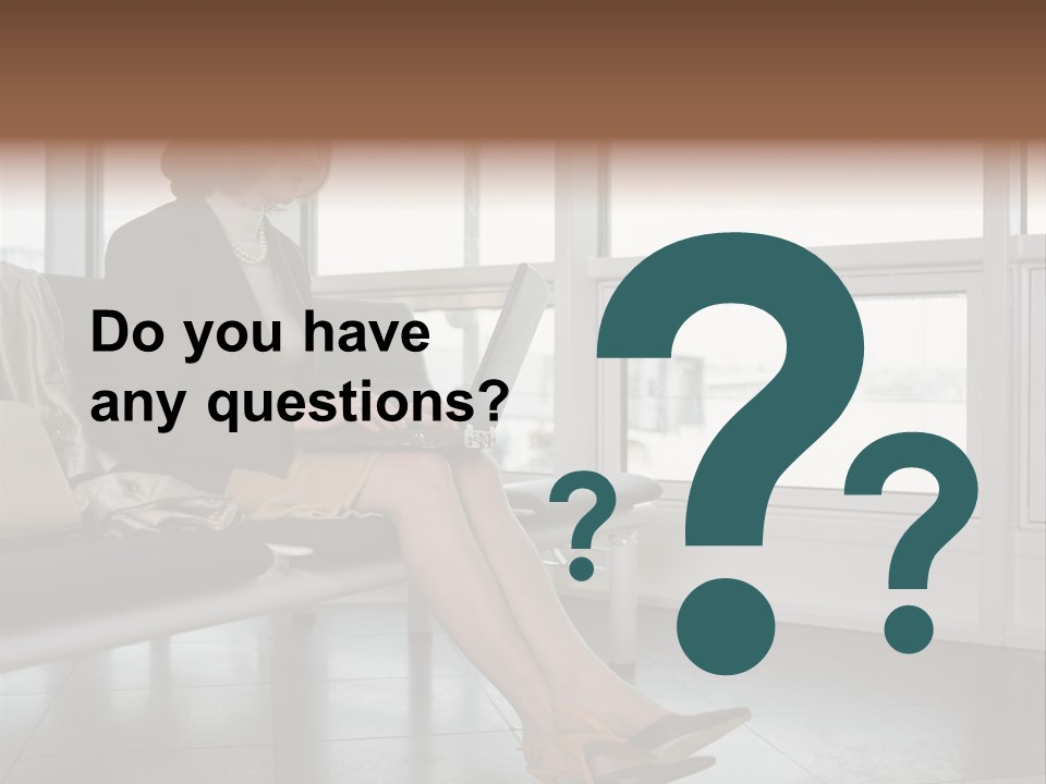 Woman Inside Print PowerPoint Template