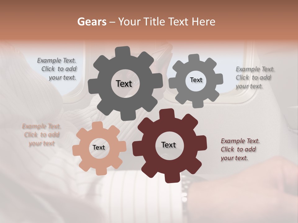 Weather Print Aeroplane PowerPoint Template