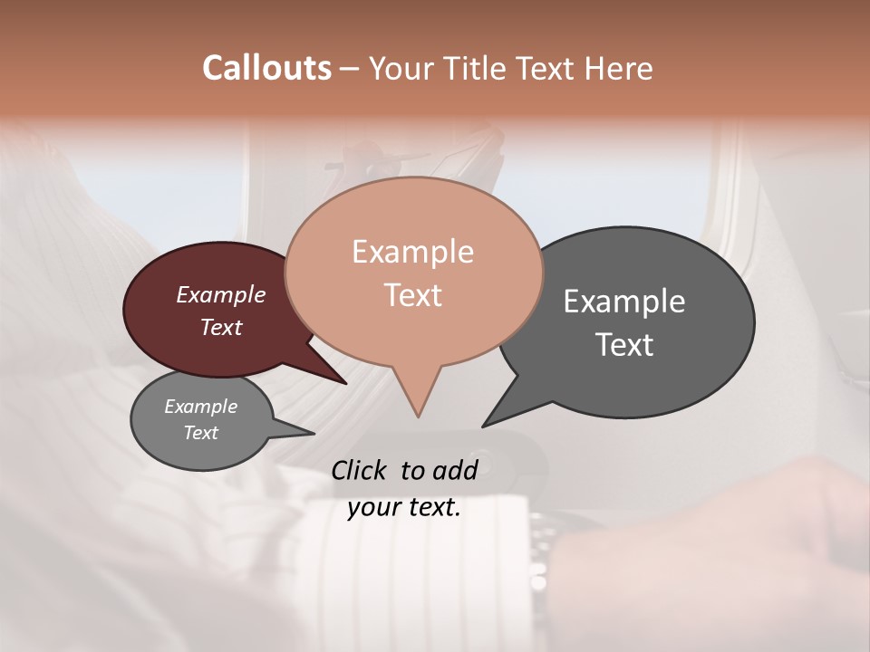 Weather Print Aeroplane PowerPoint Template