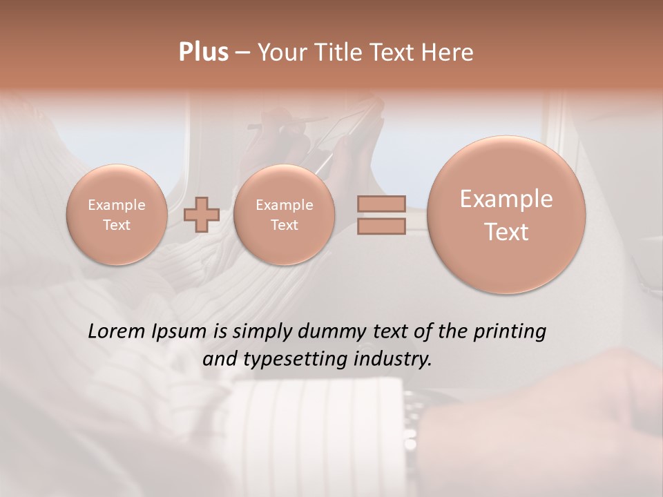 Weather Print Aeroplane PowerPoint Template