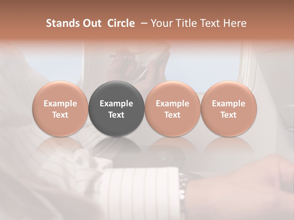 Weather Print Aeroplane PowerPoint Template