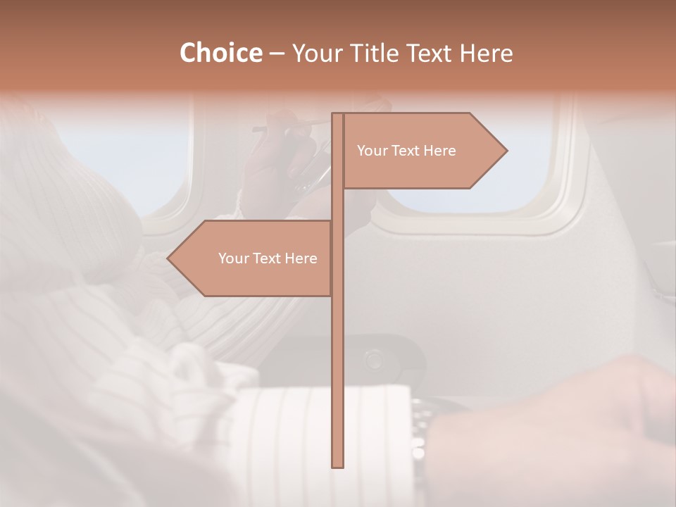 Weather Print Aeroplane PowerPoint Template