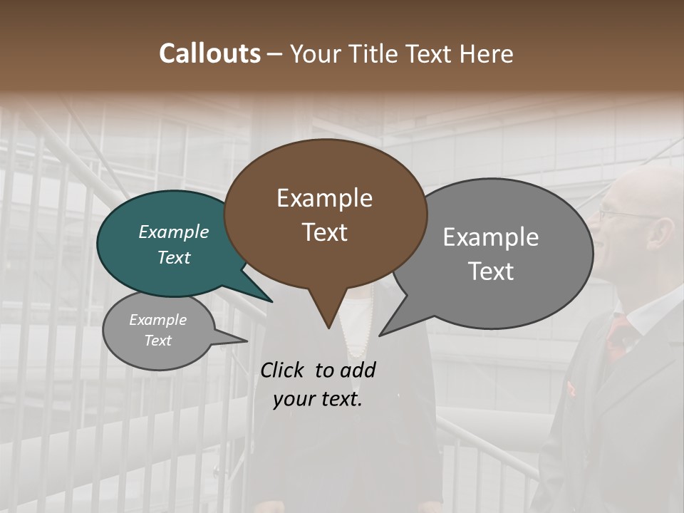 Oversized Fondness Shape PowerPoint Template