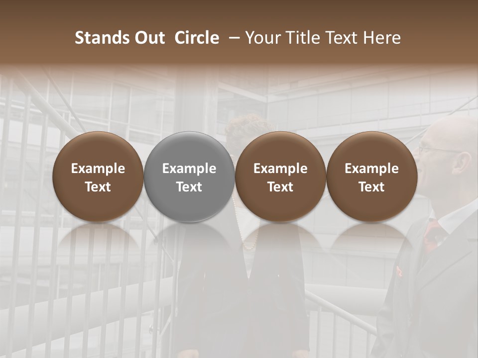 Oversized Fondness Shape PowerPoint Template