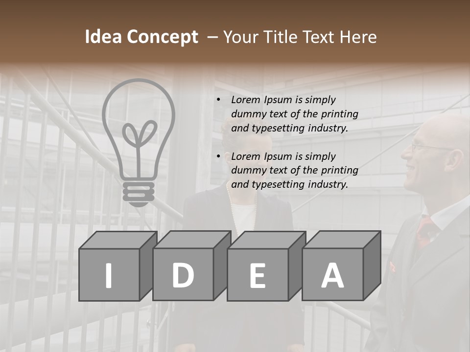 Oversized Fondness Shape PowerPoint Template