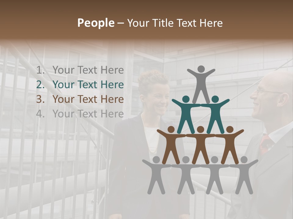 Oversized Fondness Shape PowerPoint Template