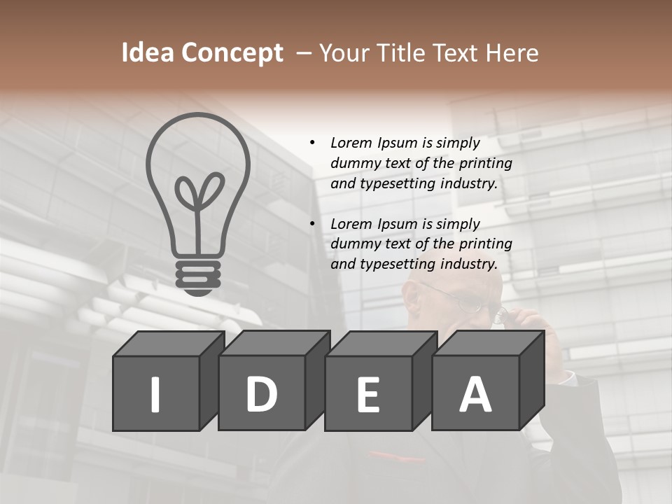 Poster Contemplation Graphics PowerPoint Template