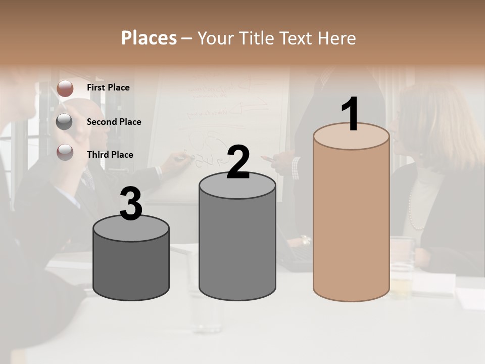 Flipchart Seniorman Male PowerPoint Template
