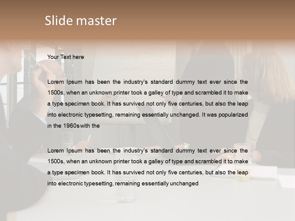 Flipchart Seniorman Male PowerPoint Template