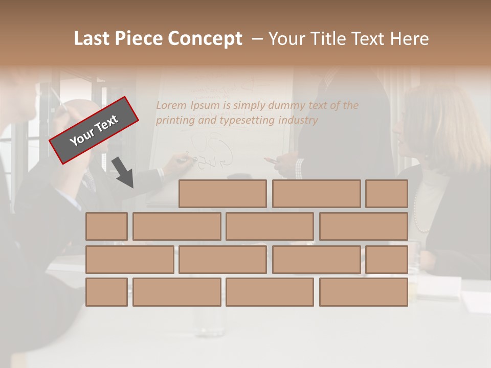 Flipchart Seniorman Male PowerPoint Template