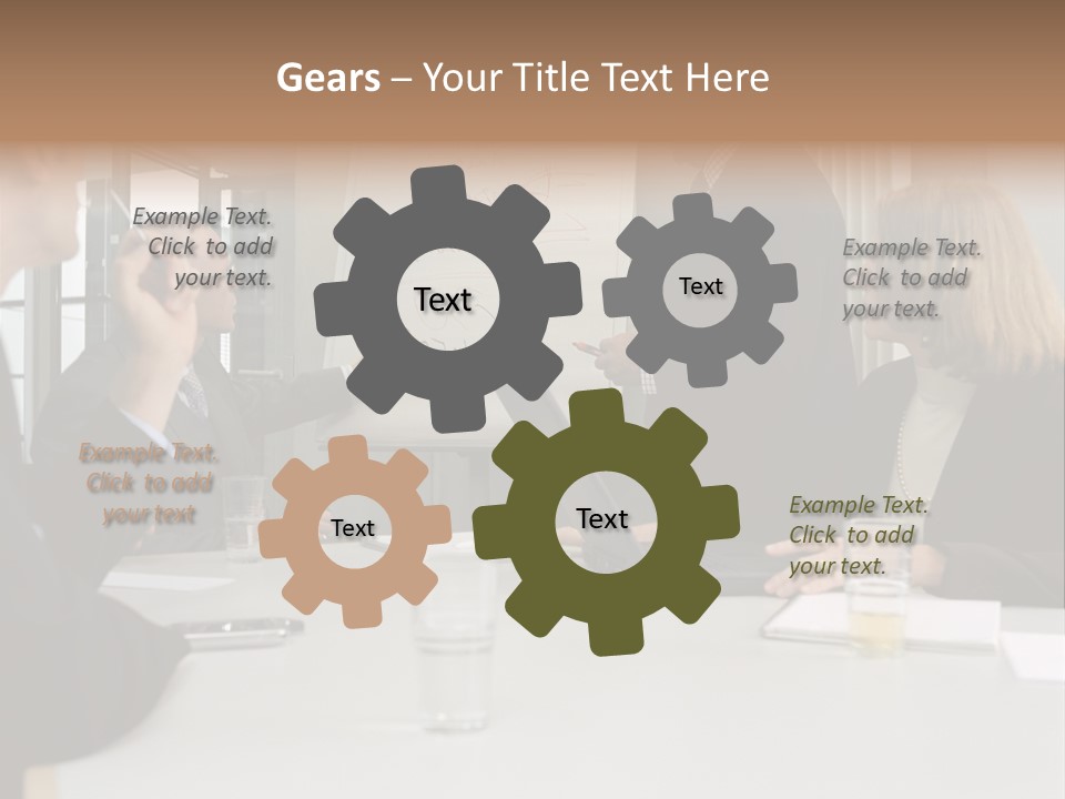 Flipchart Seniorman Male PowerPoint Template