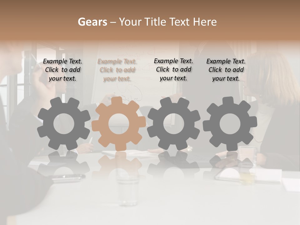 Flipchart Seniorman Male PowerPoint Template