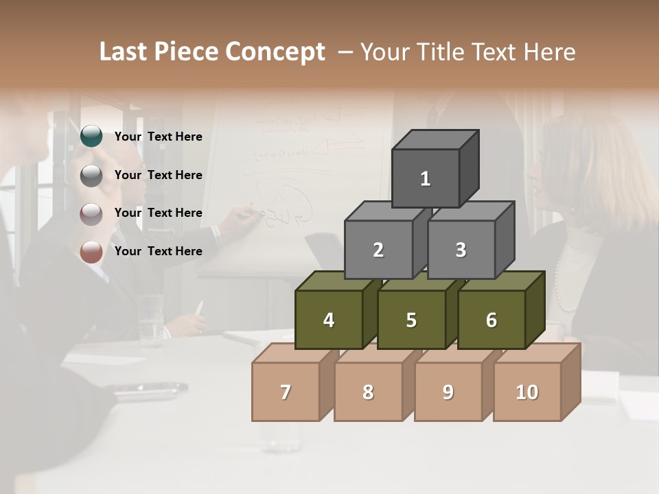 Flipchart Seniorman Male PowerPoint Template