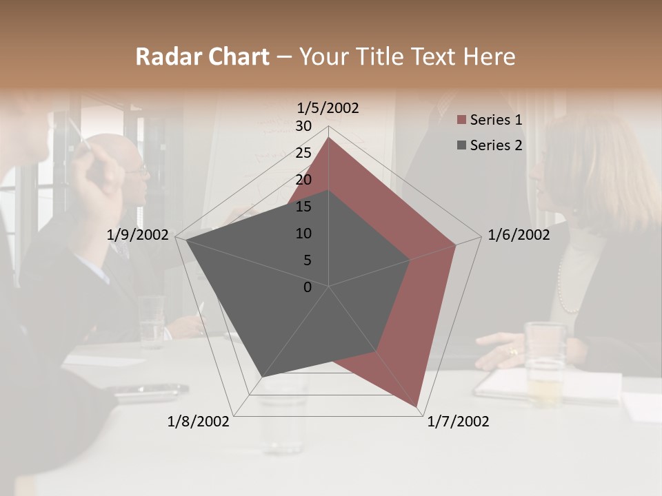 Flipchart Seniorman Male PowerPoint Template