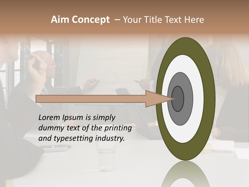 Flipchart Seniorman Male PowerPoint Template