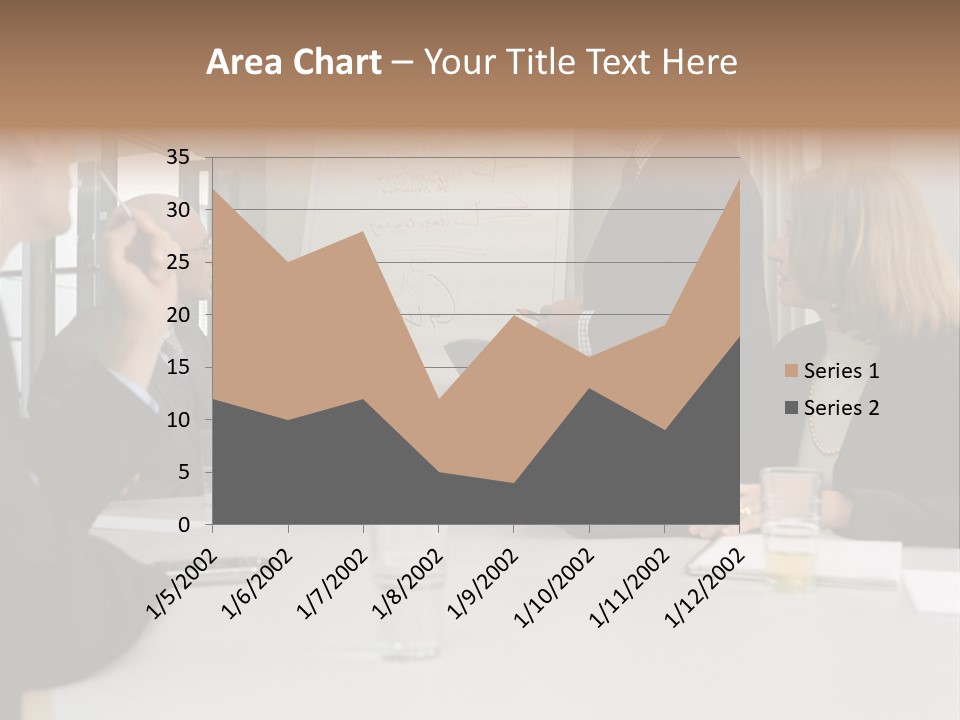 Flipchart Seniorman Male PowerPoint Template
