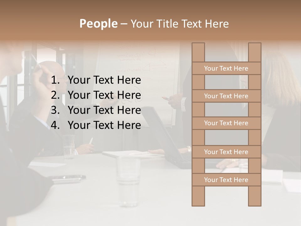 Flipchart Seniorman Male PowerPoint Template