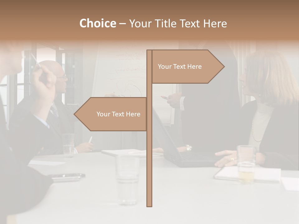 Flipchart Seniorman Male PowerPoint Template