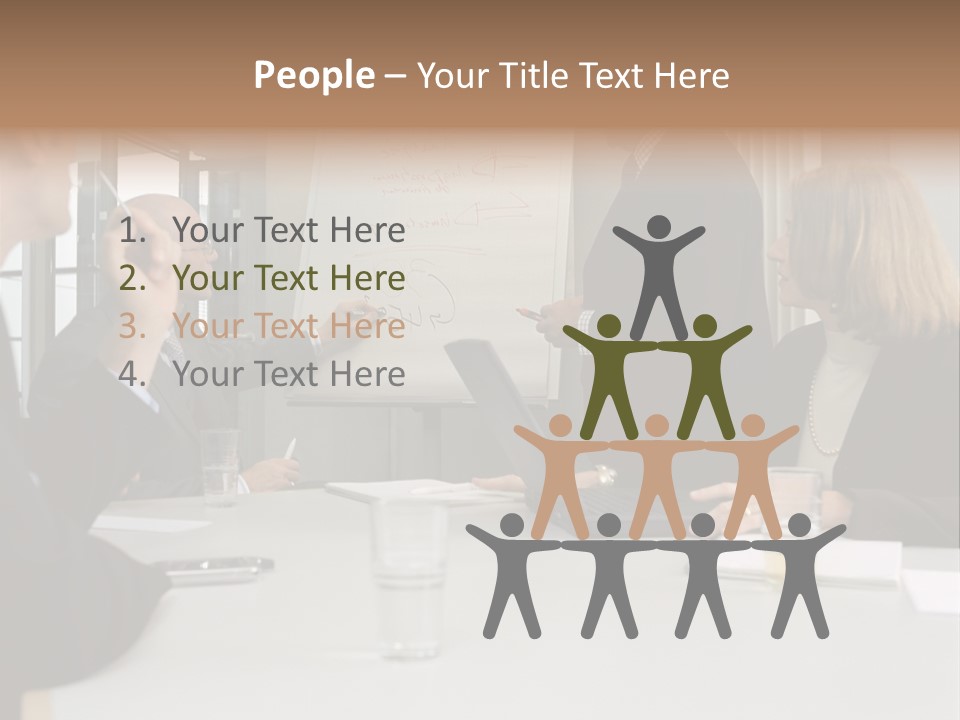 Flipchart Seniorman Male PowerPoint Template