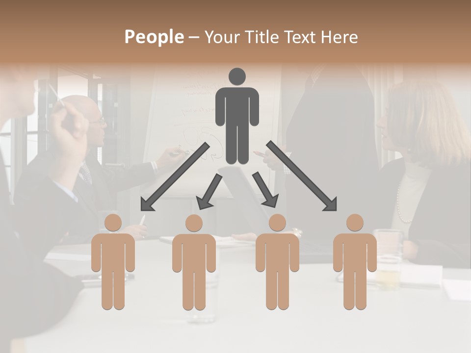 Flipchart Seniorman Male PowerPoint Template