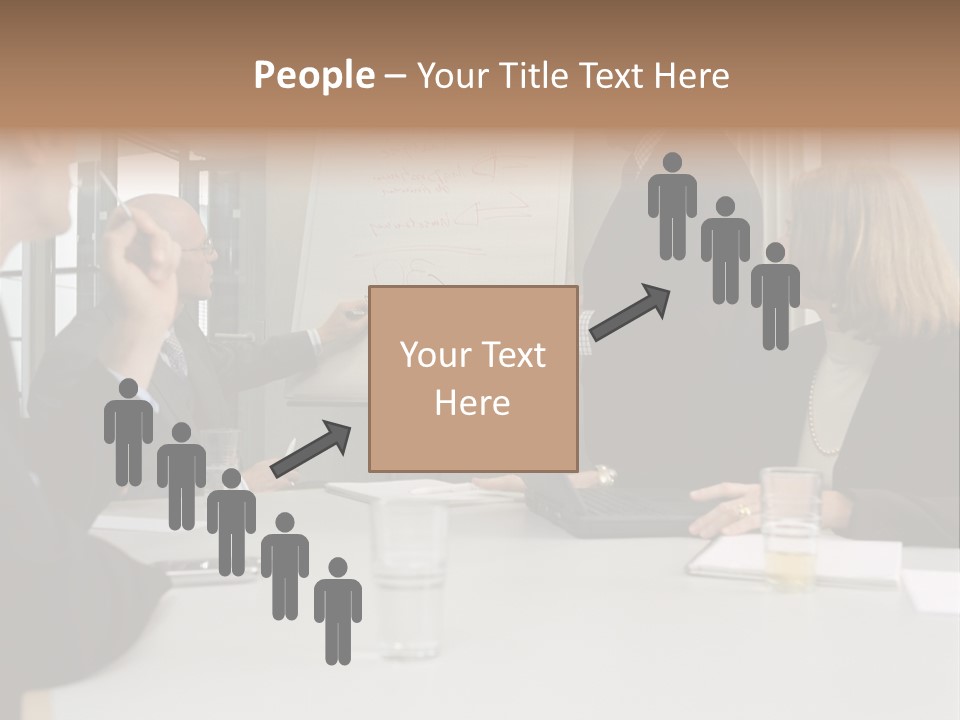 Flipchart Seniorman Male PowerPoint Template