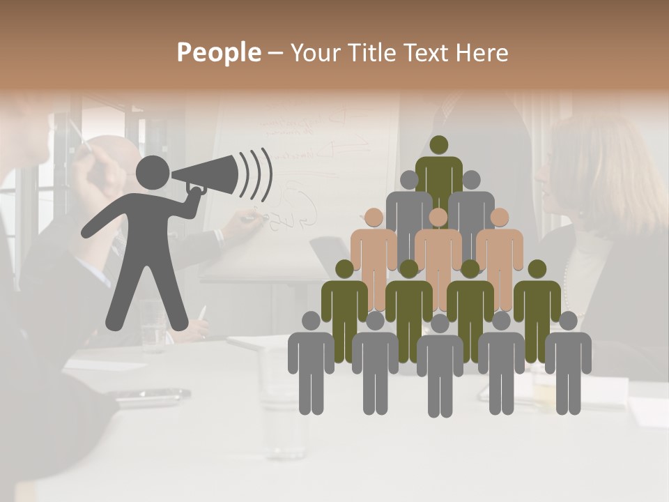 Flipchart Seniorman Male PowerPoint Template