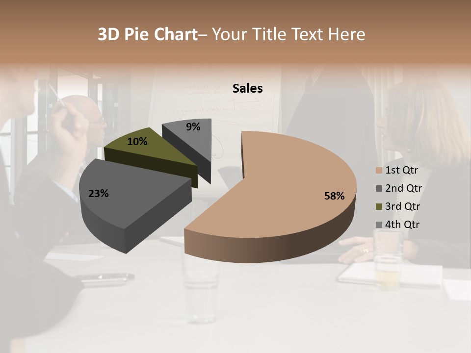 Flipchart Seniorman Male PowerPoint Template