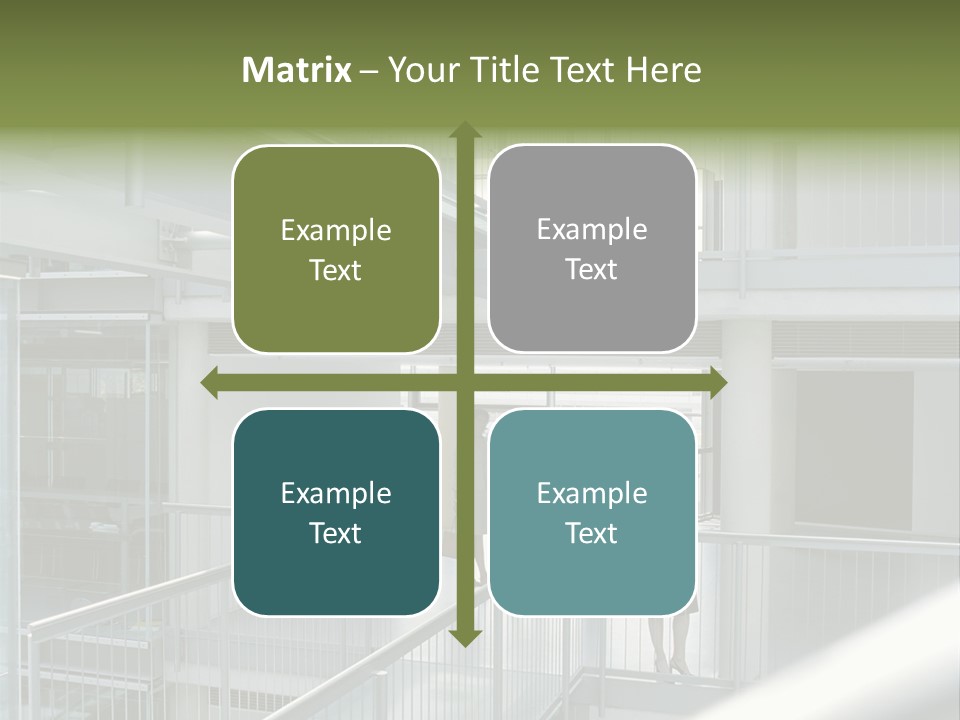 Railing Meeting Caucasian PowerPoint Template