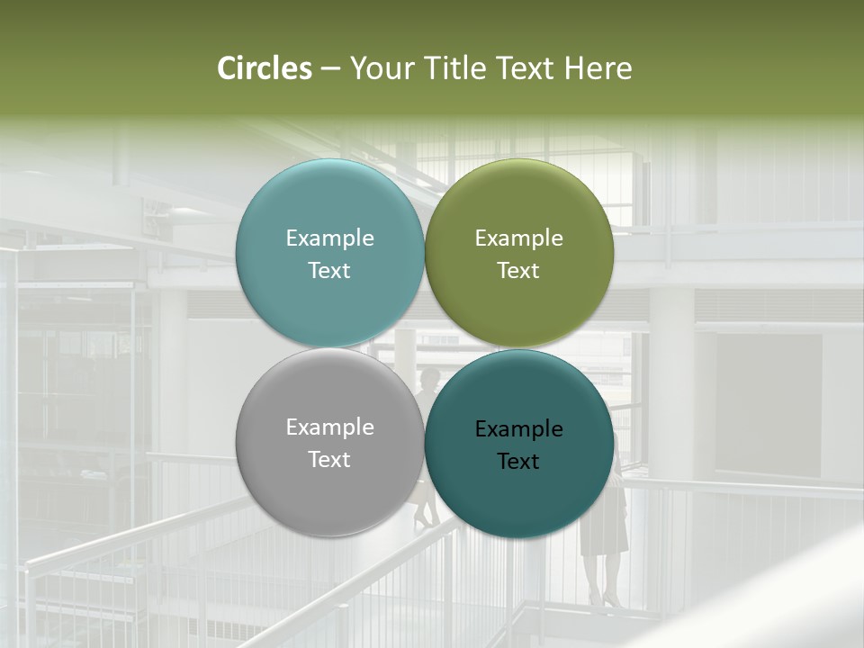 Railing Meeting Caucasian PowerPoint Template