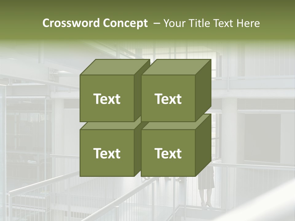 Railing Meeting Caucasian PowerPoint Template