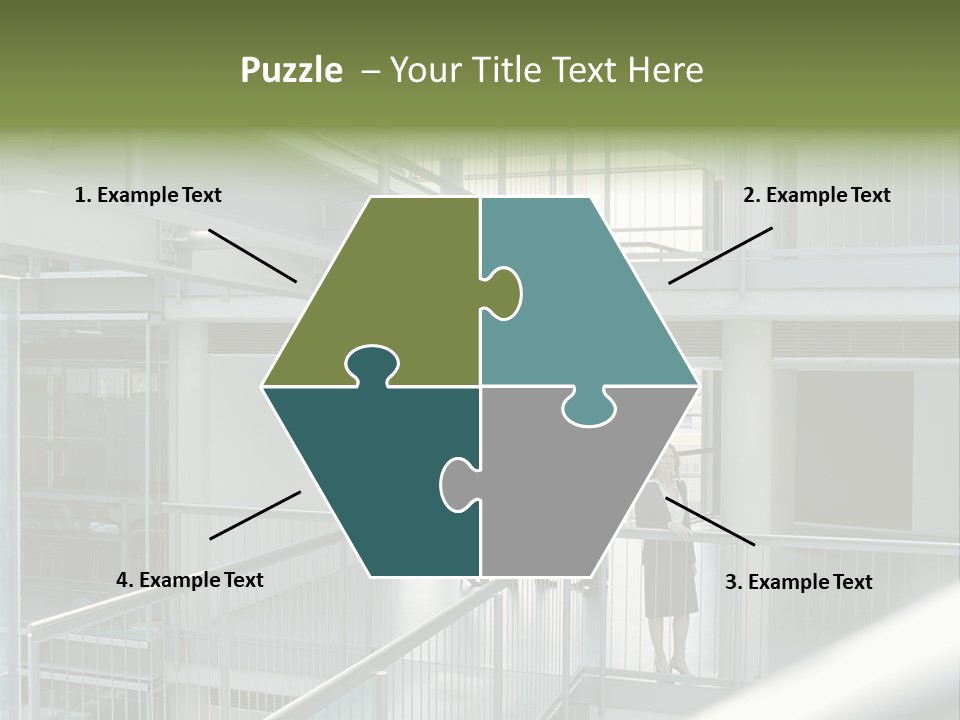 Railing Meeting Caucasian PowerPoint Template