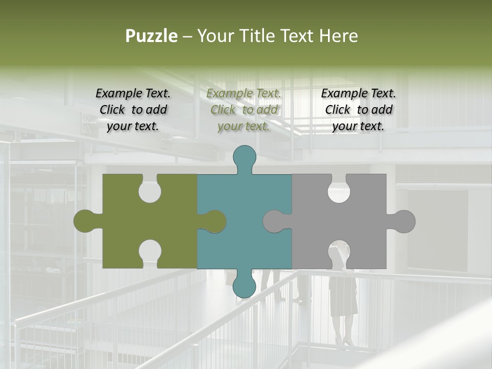 Railing Meeting Caucasian PowerPoint Template