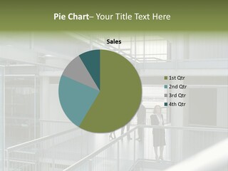 Railing Meeting Caucasian PowerPoint Template