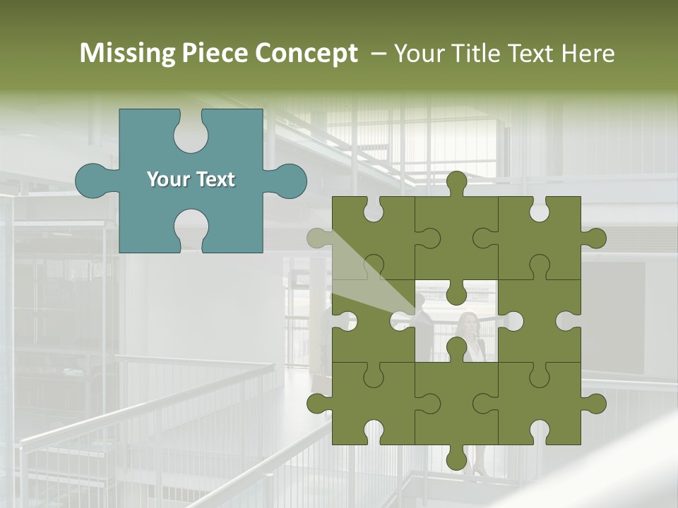 Railing Meeting Caucasian PowerPoint Template