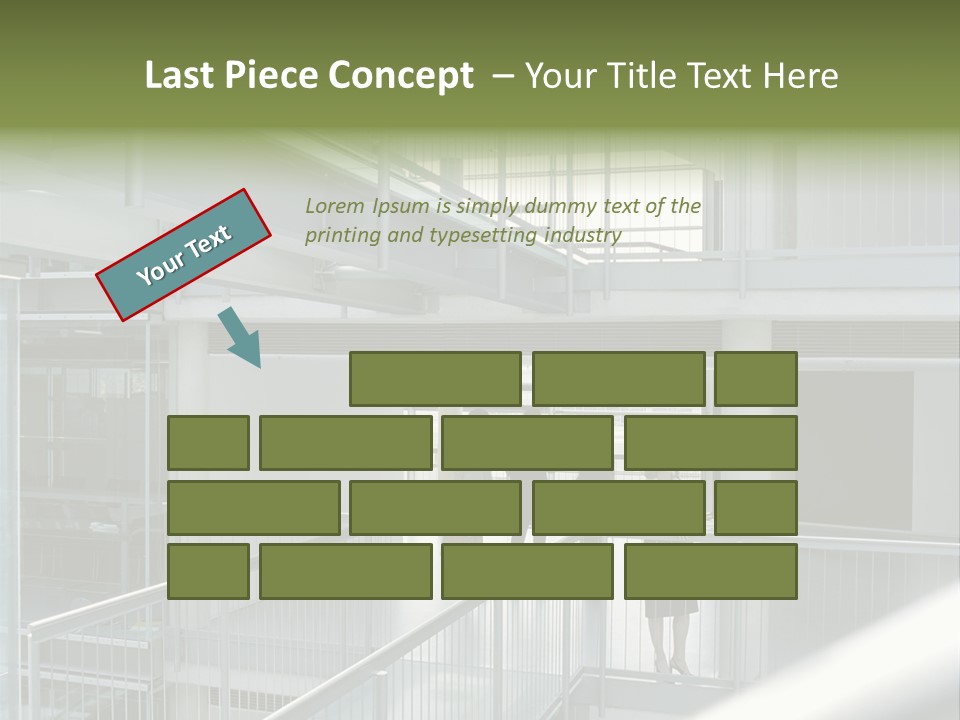 Railing Meeting Caucasian PowerPoint Template