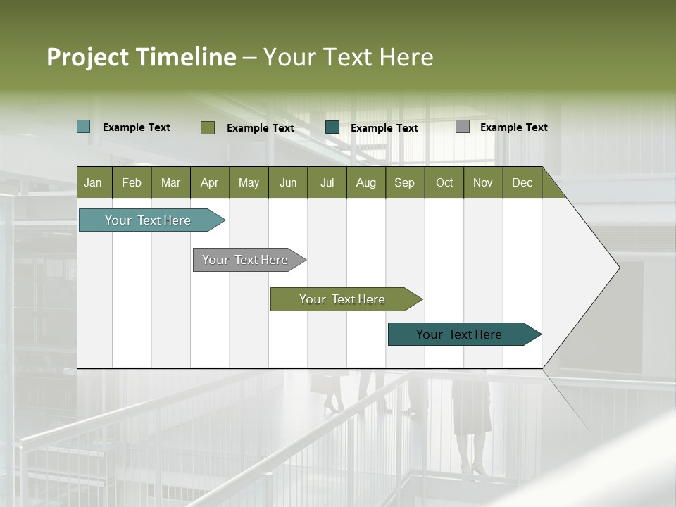 Railing Meeting Caucasian PowerPoint Template