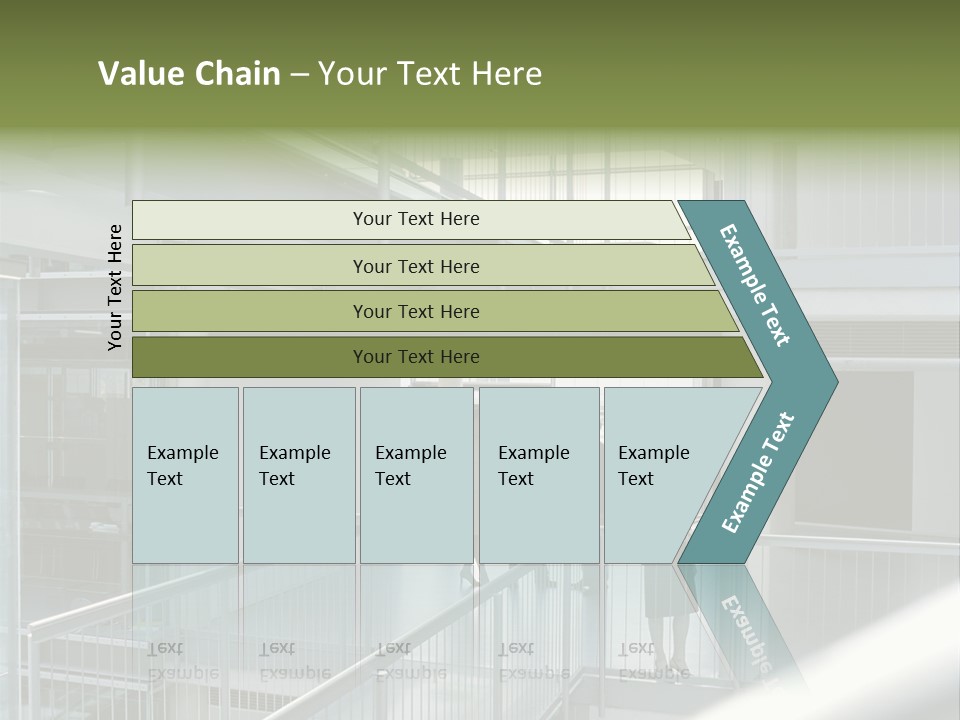 Railing Meeting Caucasian PowerPoint Template