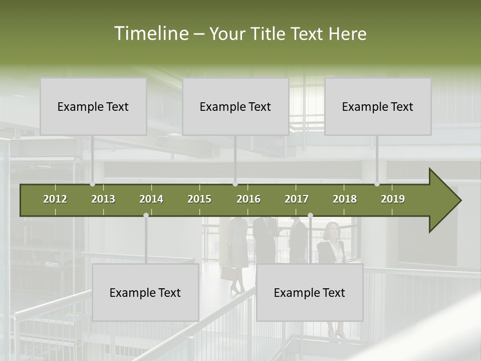 Railing Meeting Caucasian PowerPoint Template
