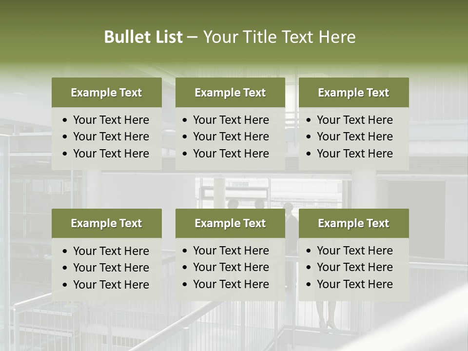 Railing Meeting Caucasian PowerPoint Template