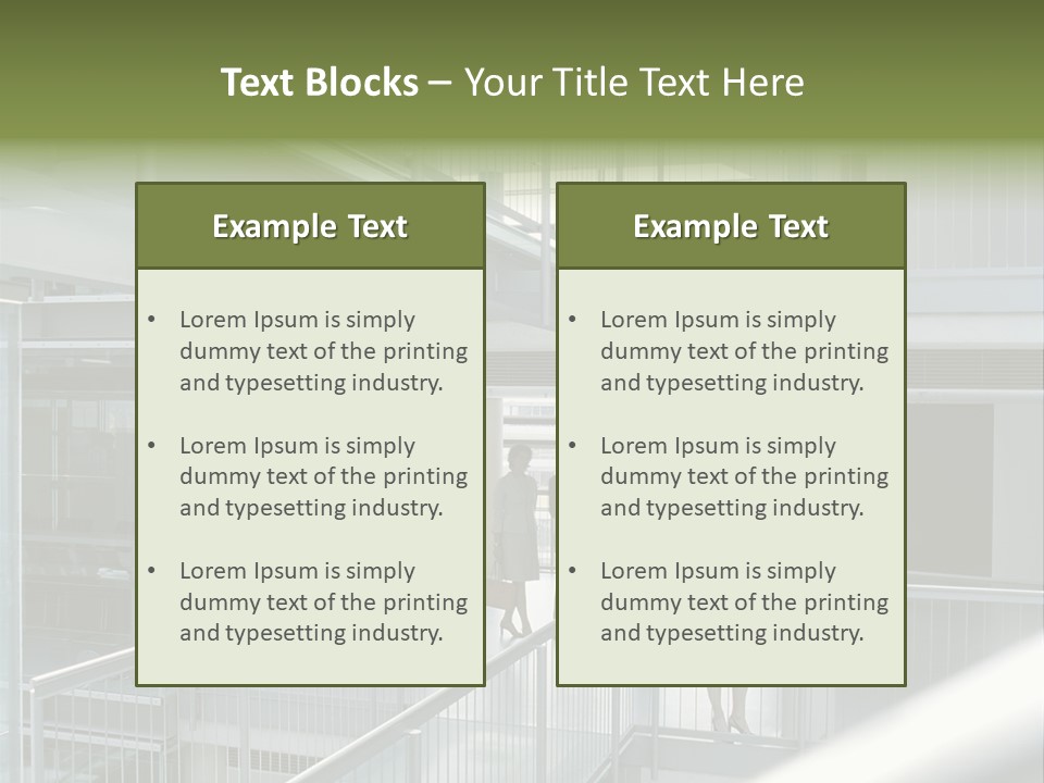 Railing Meeting Caucasian PowerPoint Template